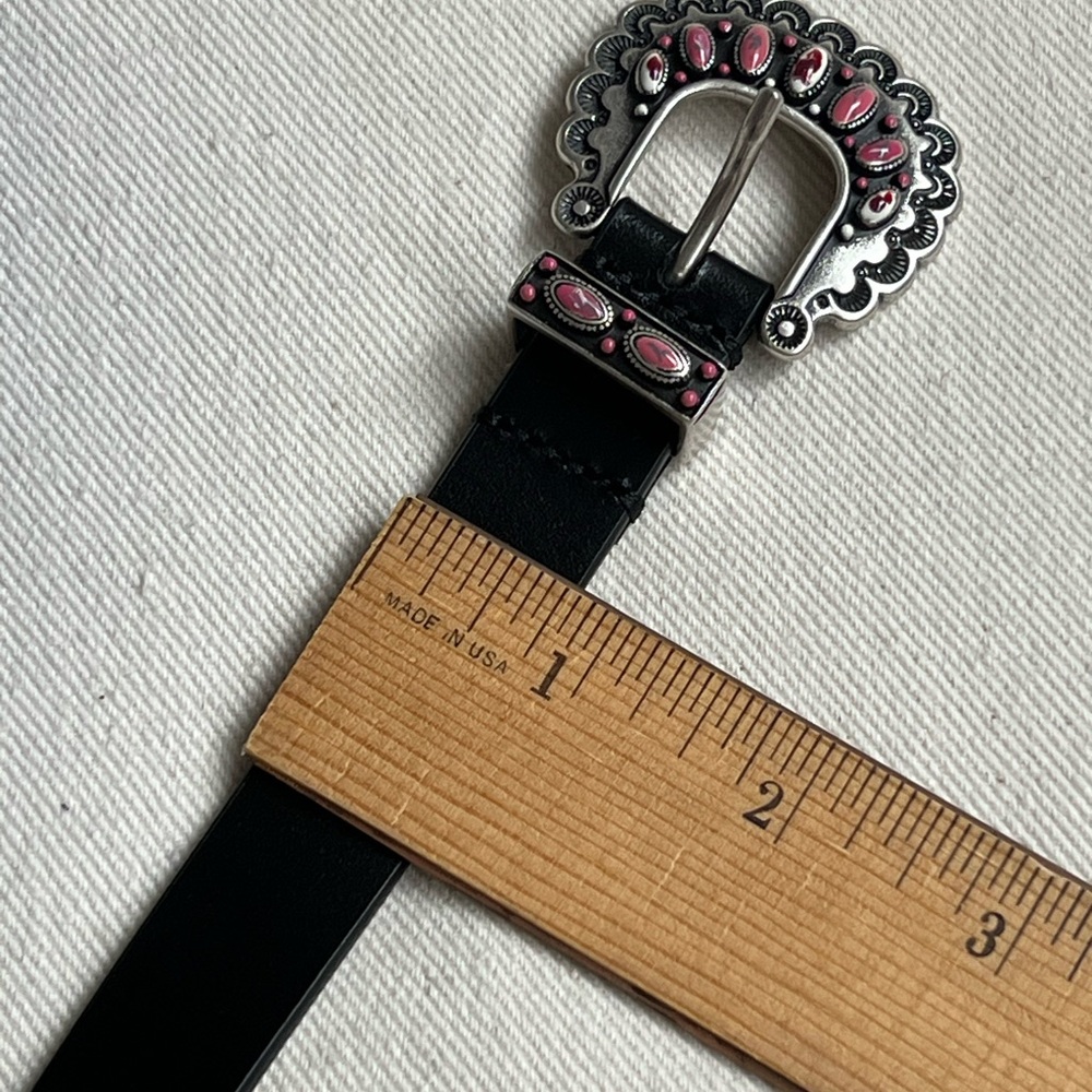 Isabel Marant Temoia Shell Buckle Leather Belt size 90 - Picture 2 of 8